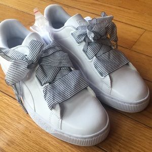 Puma basket sneakers ladies 9.5 white